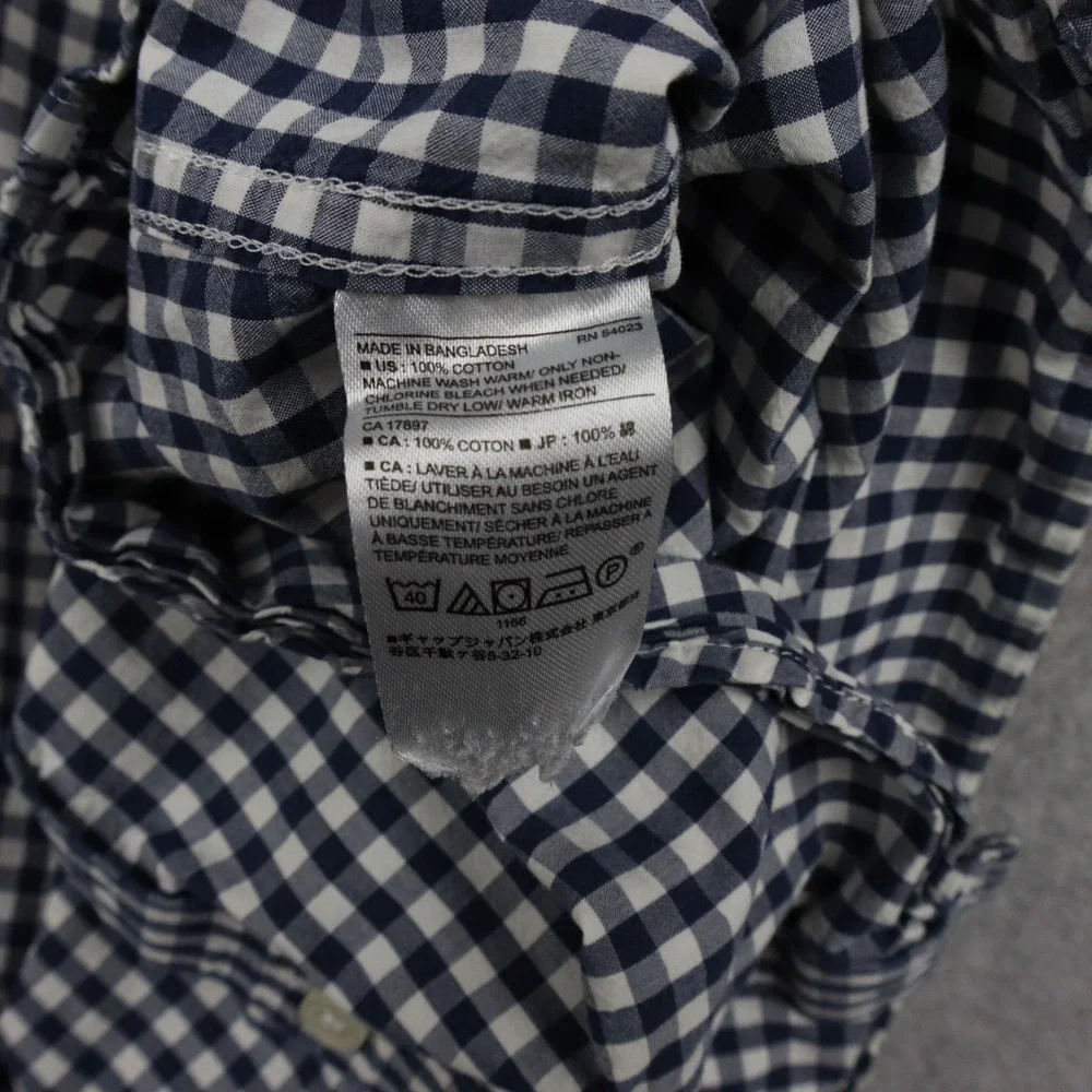 Banana Republic Shirt‎ Mens Small Soft Wash Standard Fit Button Blue Long Sleeve